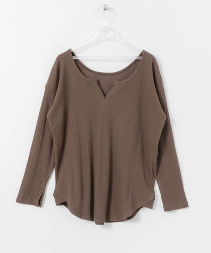 2WAY RIB LONG T-SHIRTS 兩穿羅紋長款T恤
