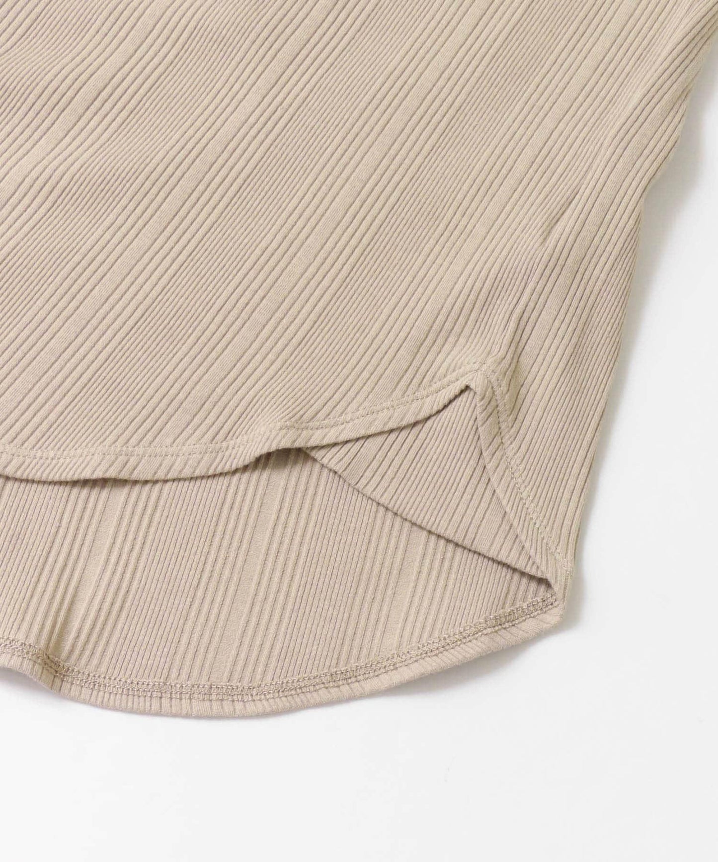 2WAY RIB LONG T-SHIRTS 兩穿羅紋長款T恤