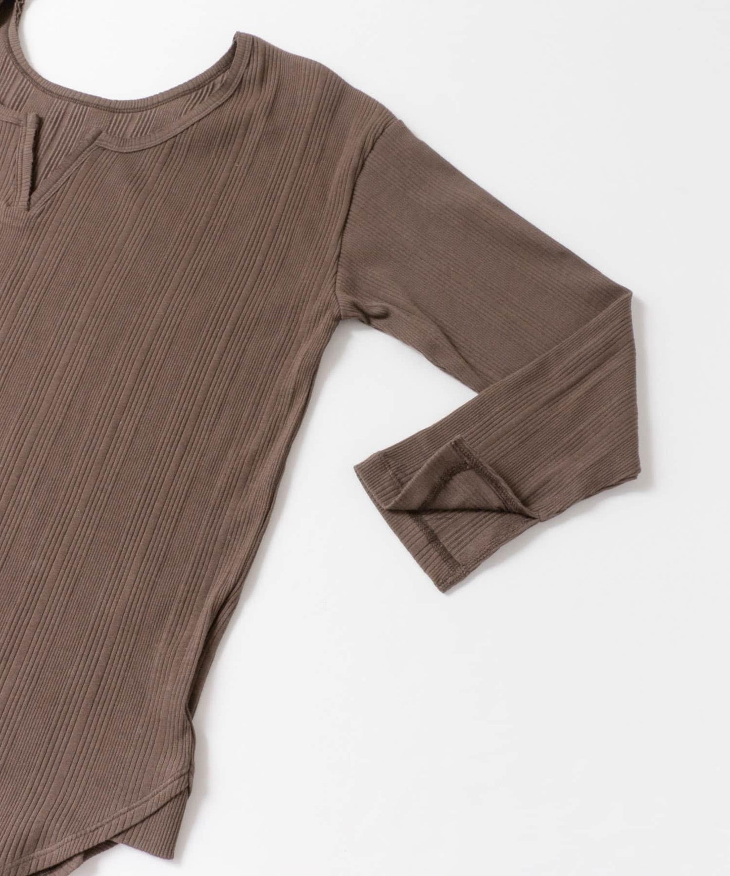 2WAY RIB LONG T-SHIRTS 兩穿羅紋長款T恤