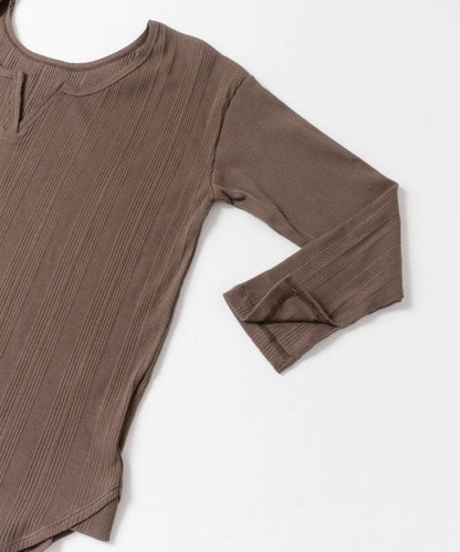 2WAY RIB LONG T-SHIRTS 兩穿羅紋長款T恤