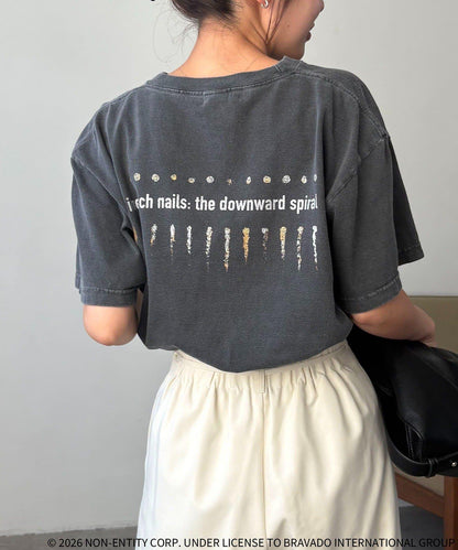 GOOD ROCK SPEED Nine Inch Nails 背部印花T恤