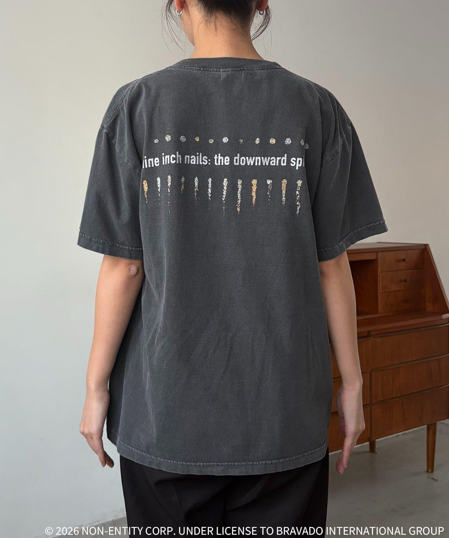 GOOD ROCK SPEED Nine Inch Nails 背部印花T恤