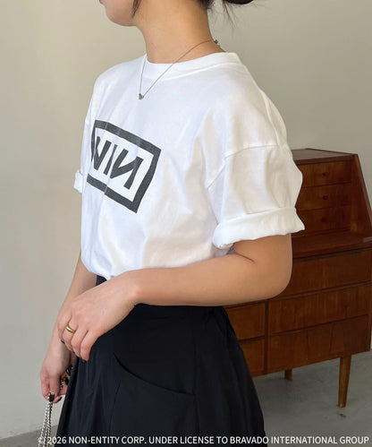 GOOD ROCK SPEED Nine Inch Nails 方框Logo印花 T恤