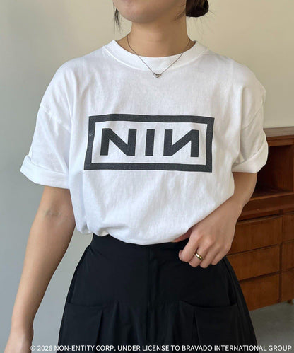 GOOD ROCK SPEED Nine Inch Nails 方框Logo印花 T恤