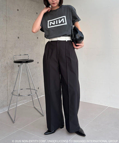 GOOD ROCK SPEED Nine Inch Nails 方框Logo印花 T恤