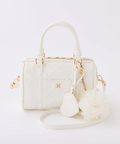 附心形吊飾 迷你波士頓包