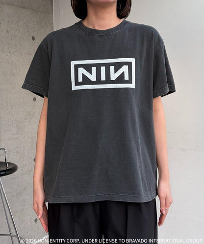 GOOD ROCK SPEED Nine Inch Nails 方框Logo印花 T恤