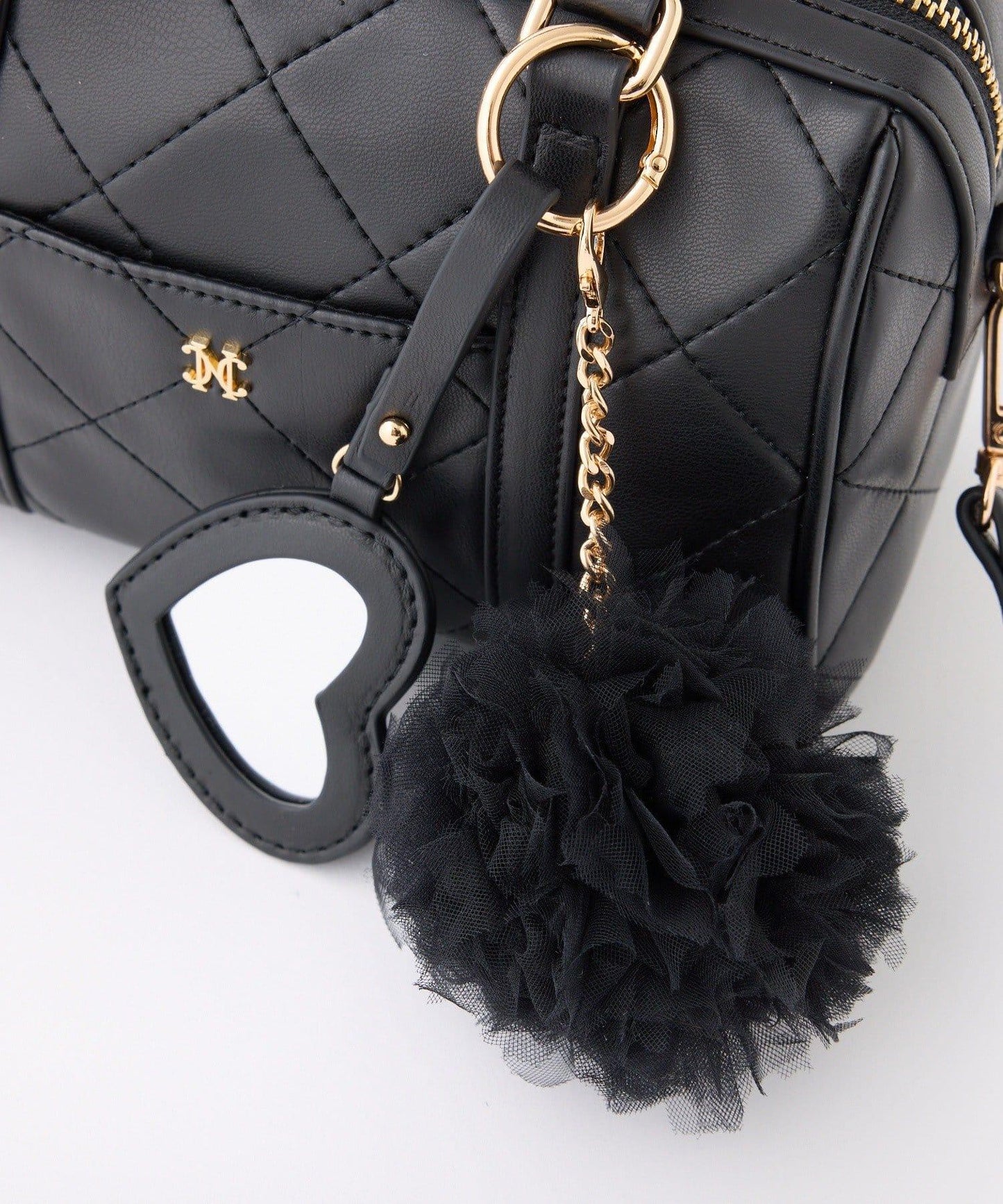 附心形吊飾 迷你波士頓包