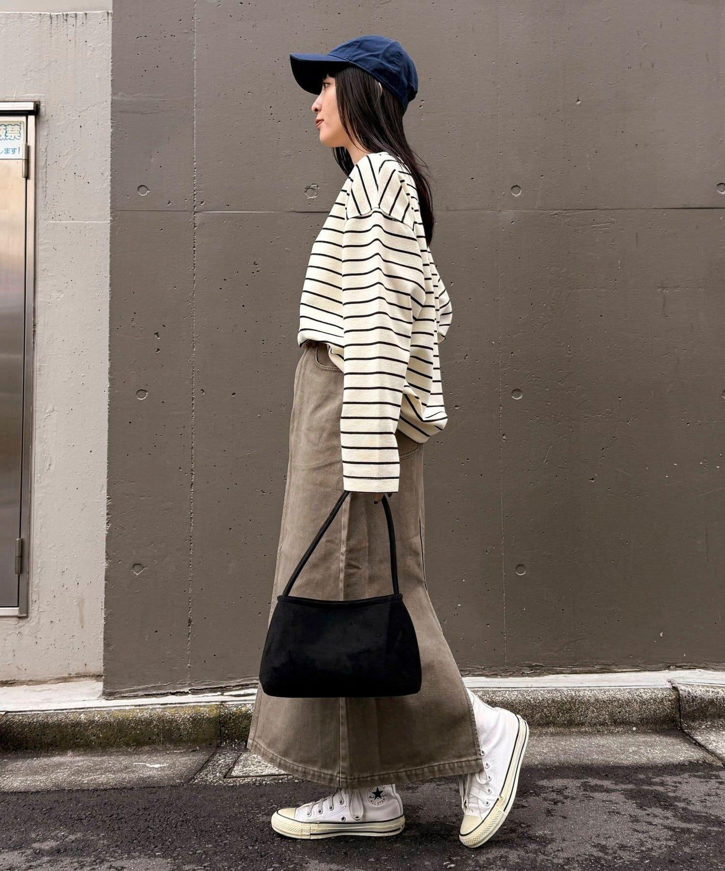 寬鬆版型 條紋 針織套頭衫