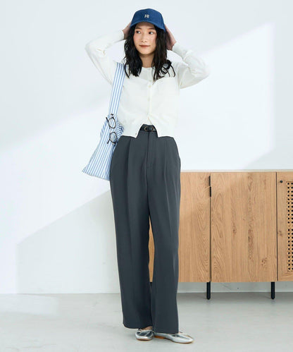 FR刺繡 BASIC 棉混 針織開衫