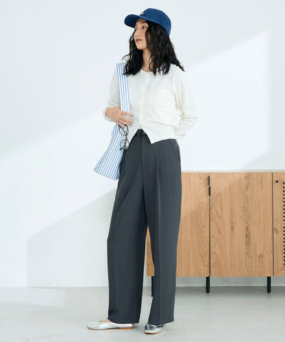 FR刺繡 BASIC 棉混 針織開衫