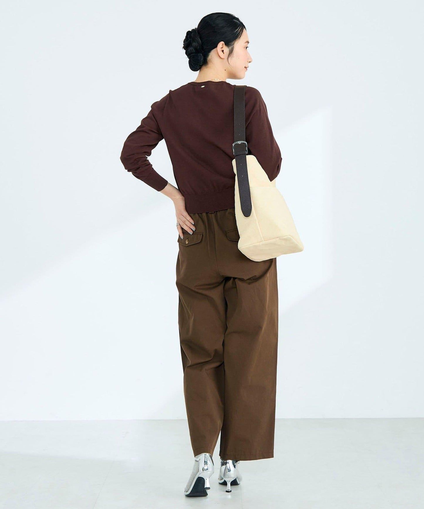 FR刺繡 BASIC 棉混 針織開衫