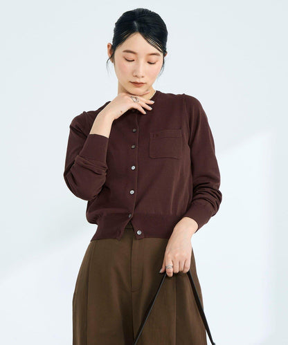 FR刺繡 BASIC 棉混 針織開衫