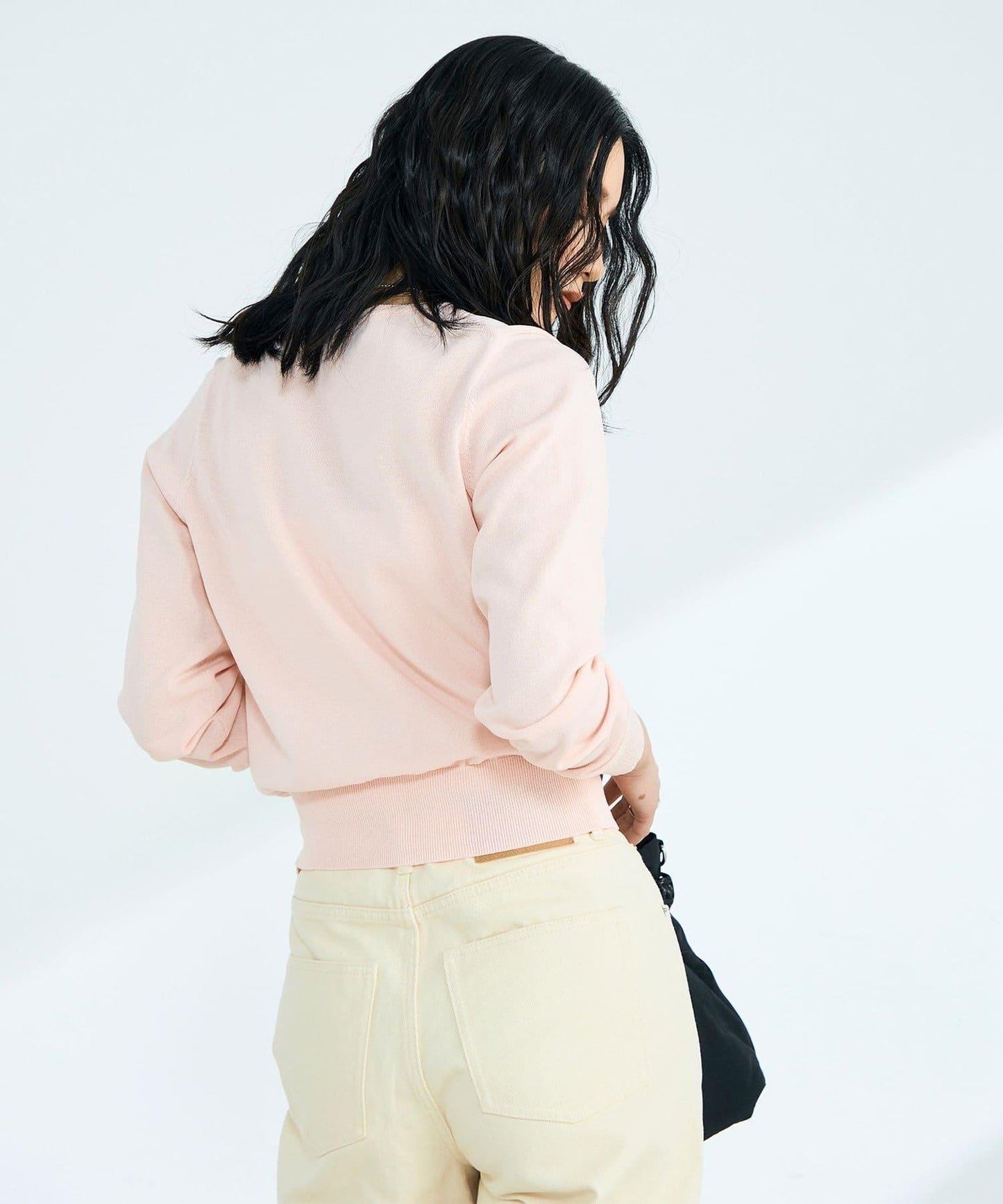 FR刺繡 BASIC 棉混 針織開衫