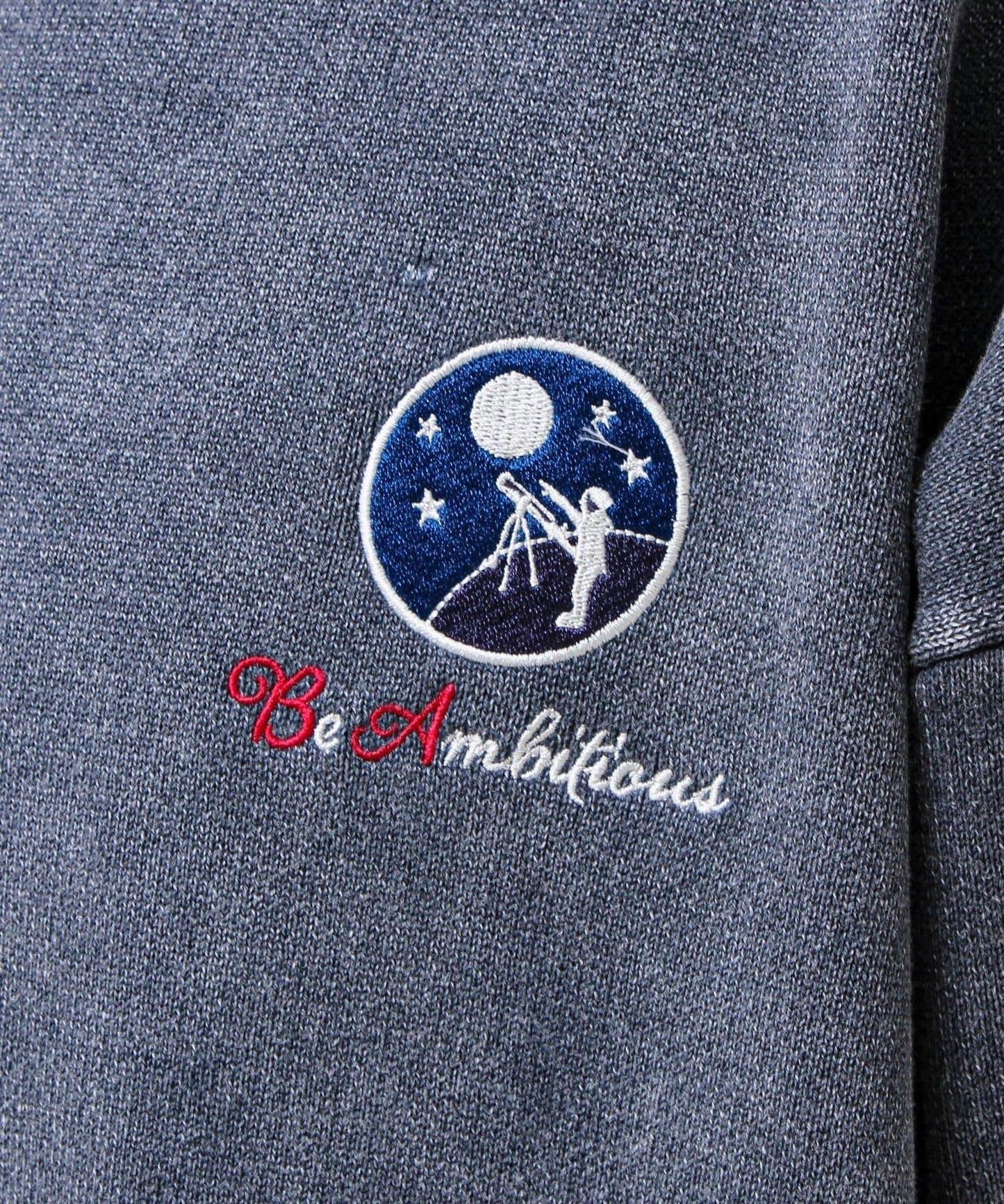 BOY徽標刺繡 雙面 做舊 套頭針織衫