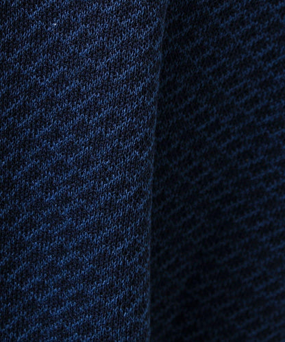 清爽觸感 V領 鳥眼紋 crunchy 針織開衫