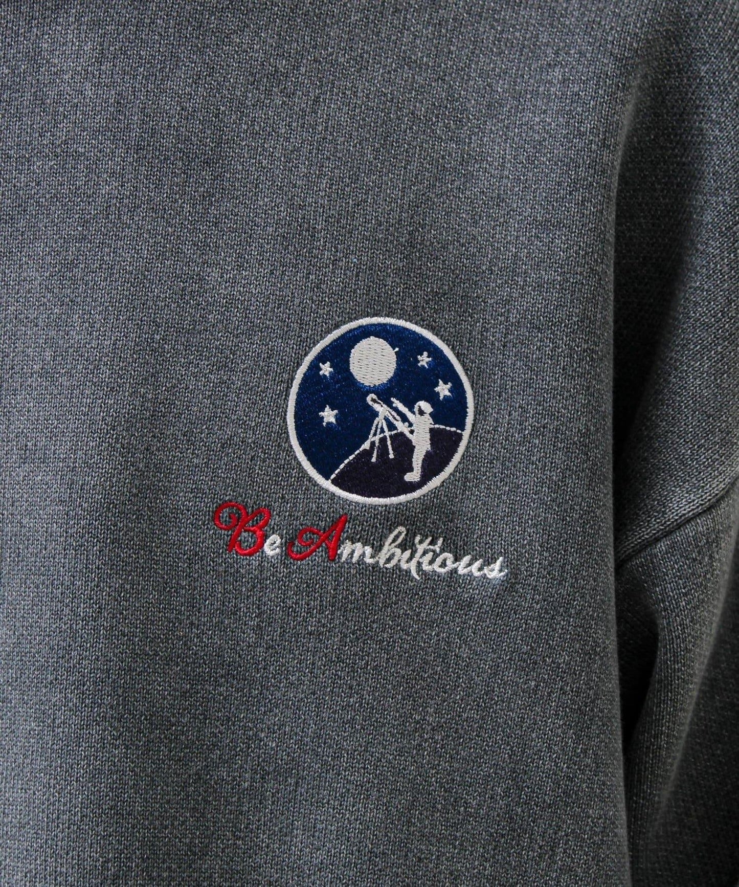 BOY徽標刺繡 雙面 做舊 套頭針織衫