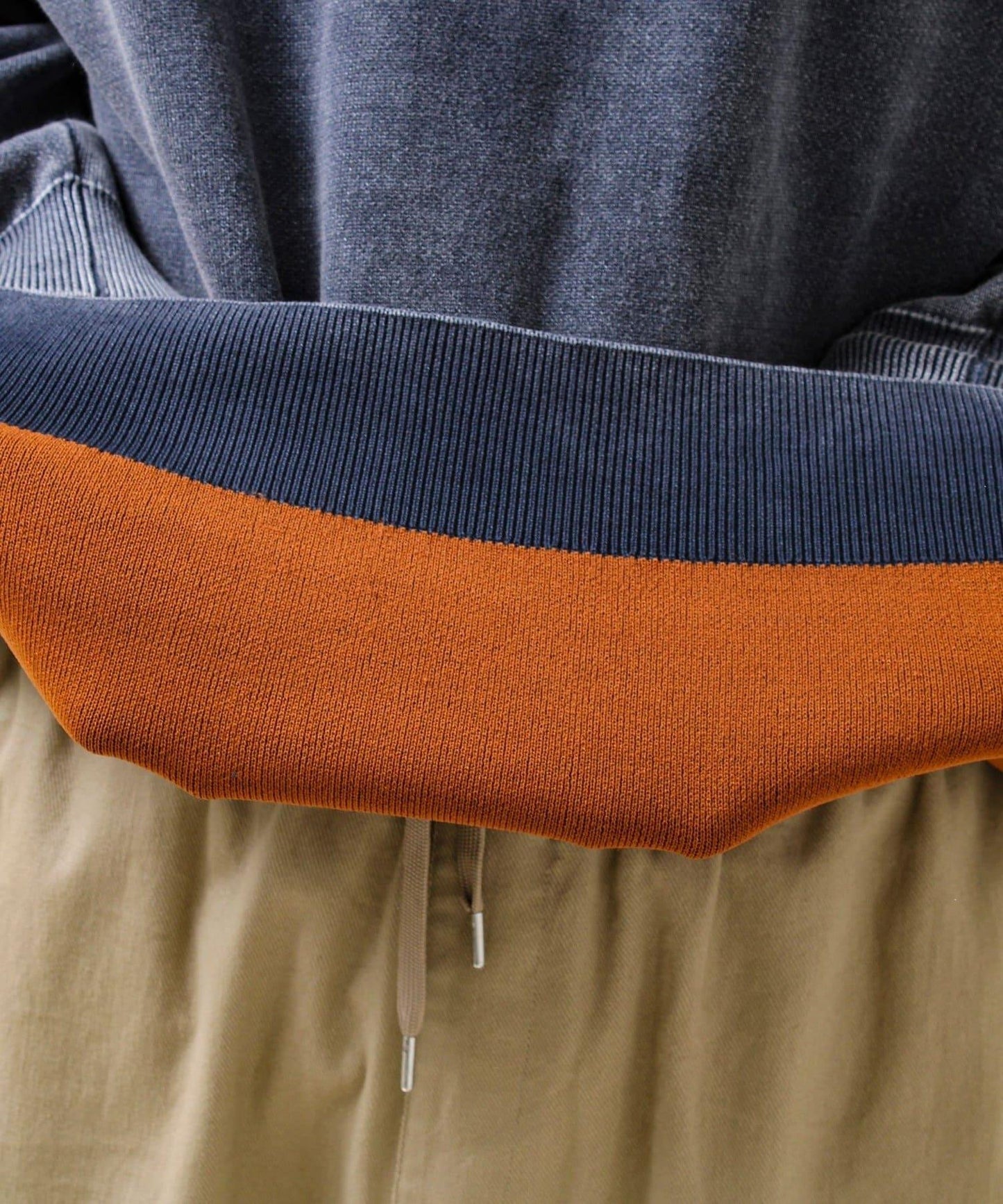 BOY徽標刺繡 雙面 做舊 套頭針織衫