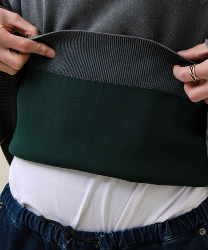 BOY徽標刺繡 雙面 做舊 套頭針織衫