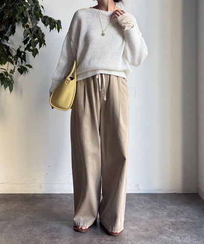 低密度棉針織套頭衫