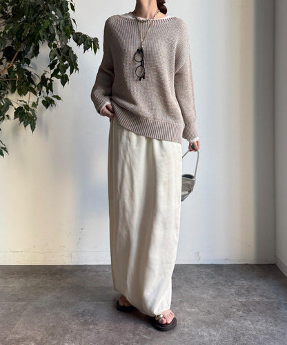 低密度棉針織套頭衫