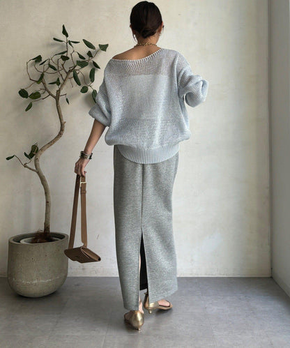 低密度棉針織套頭衫