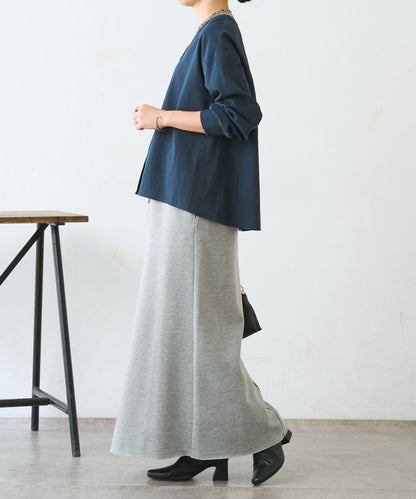 配色開衩開領襯衫