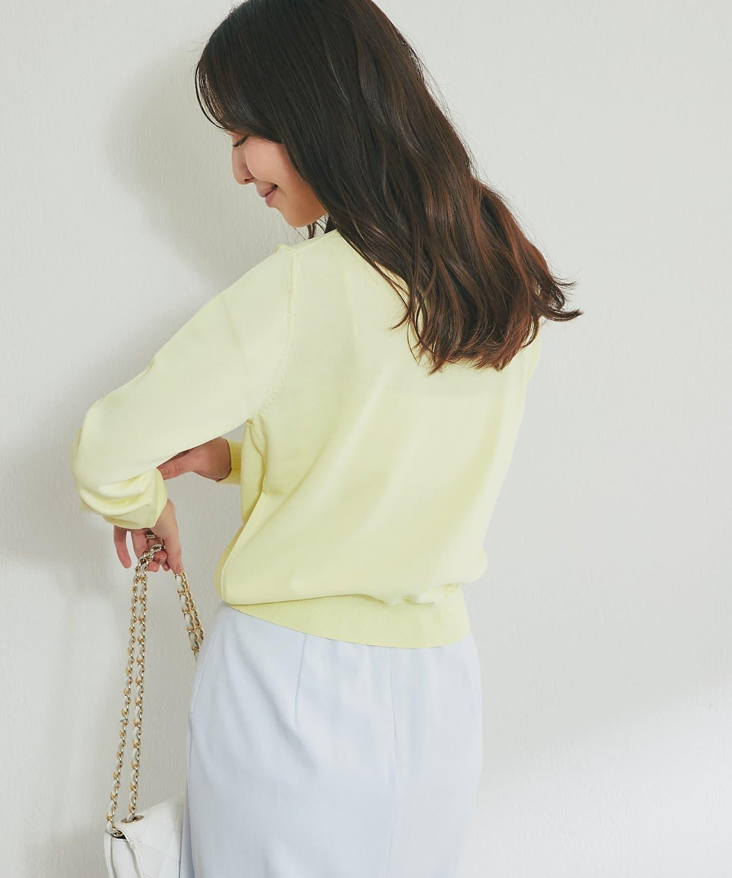 適度利落感 清涼觸感 防曬 珍珠扣 針織開衫