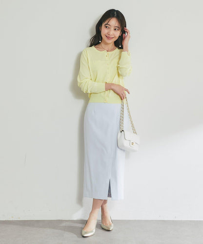 適度利落感 清涼觸感 防曬 珍珠扣 針織開衫