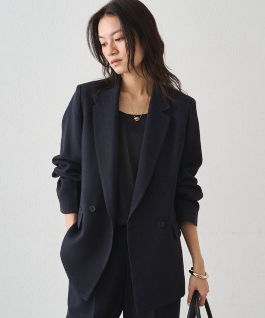 Atelier N5/アトリエヌメロサンク ツイード雙排扣西裝外套