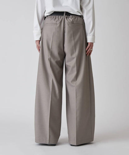 Neucon 交叉褶中線壓褶 闊腿西裝褲（可成套搭配）