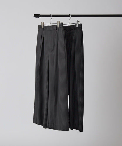 Neucon 細條紋雙褶闊腿西裝褲 套裝可搭配