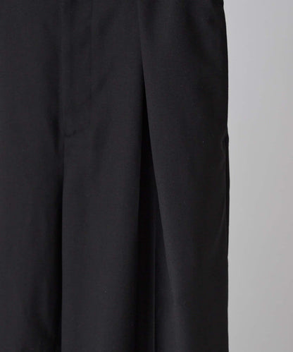 Neucon 交叉褶中線壓褶 闊腿西裝褲（可成套搭配）