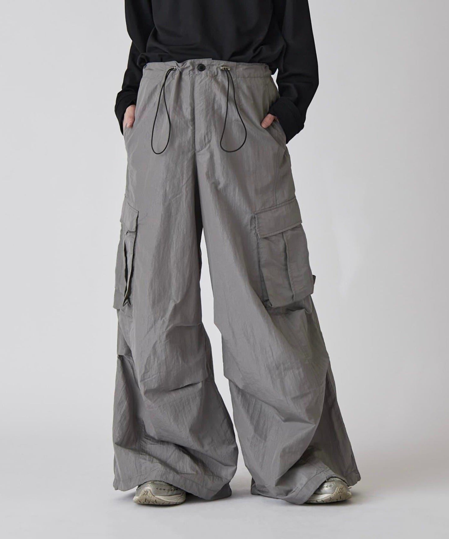 Neucon 尼龍氣球廓形工裝褲（可成套搭配）