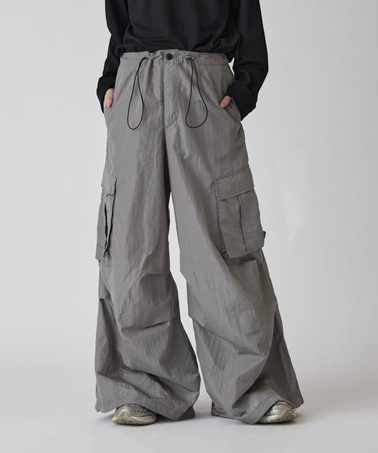 Neucon 尼龍氣球廓形工裝褲（可成套搭配）