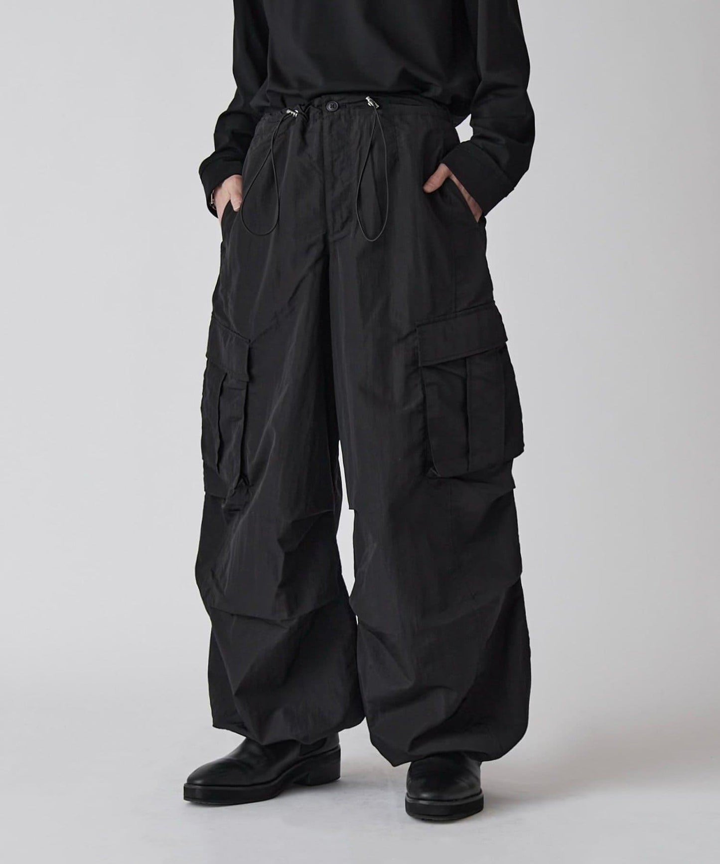 Neucon 尼龍氣球廓形工裝褲（可成套搭配）