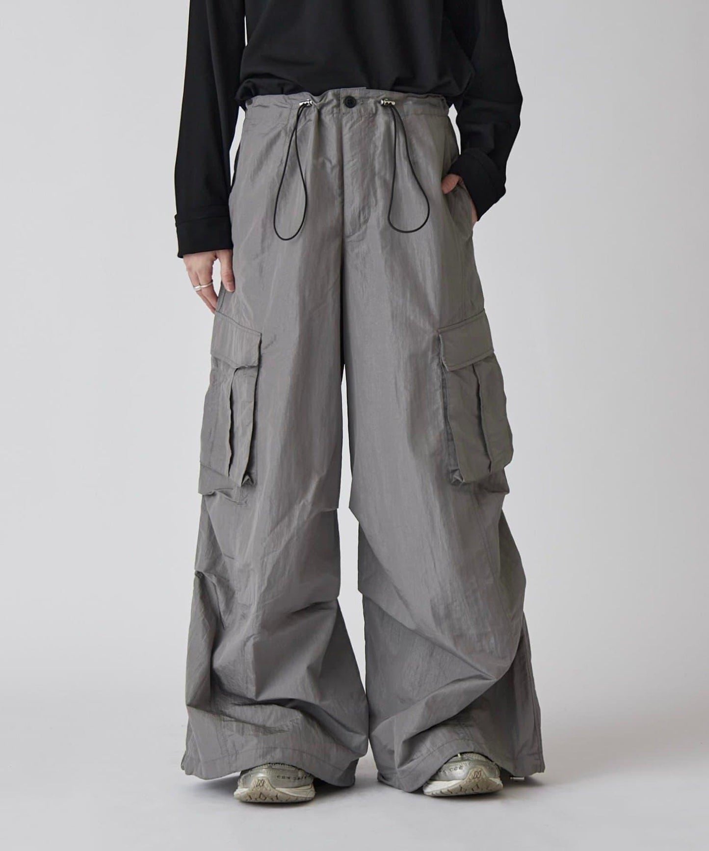 Neucon 尼龍氣球廓形工裝褲（可成套搭配）