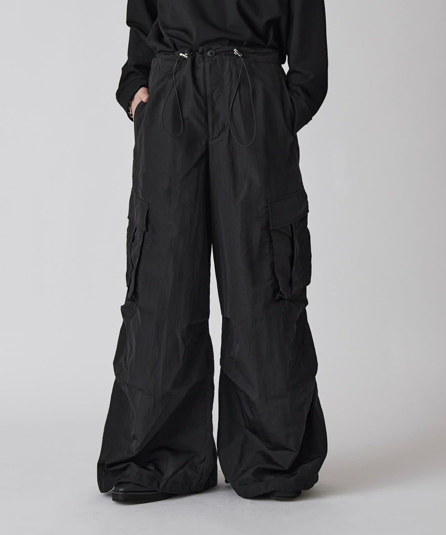 Neucon 尼龍氣球廓形工裝褲（可成套搭配）