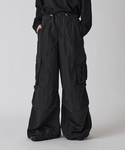 Neucon 尼龍氣球廓形工裝褲（可成套搭配）