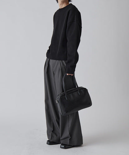 Neucon 細條紋雙褶闊腿西裝褲 套裝可搭配