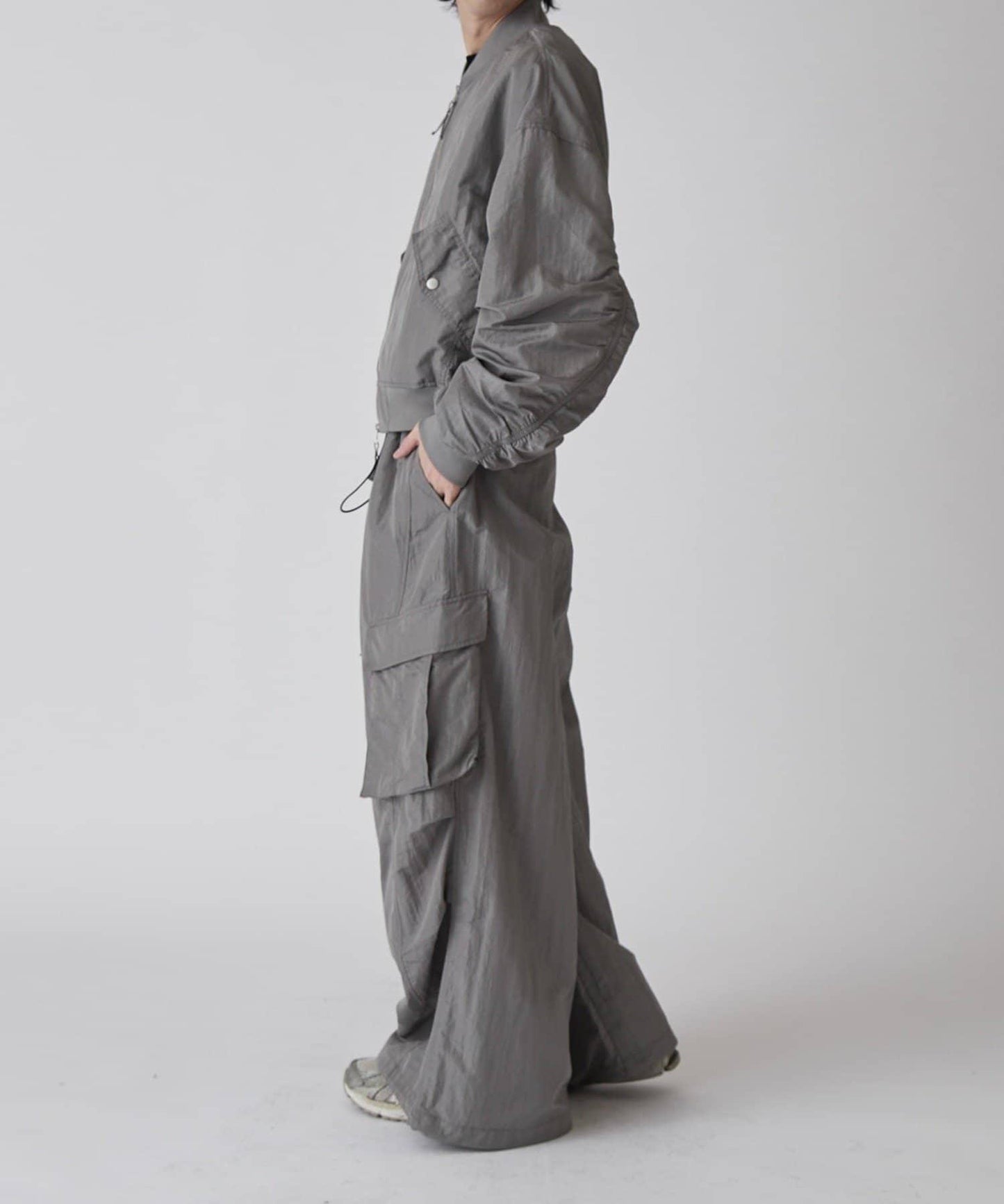 Neucon 尼龍氣球廓形工裝褲（可成套搭配）