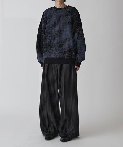 Neucon 細條紋雙褶闊腿西裝褲 套裝可搭配