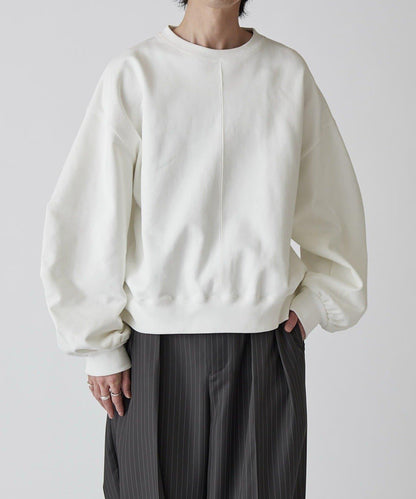 Neucon 蓬鬆褶袖短款衛衣