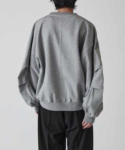 Neucon 蓬鬆褶袖短款衛衣