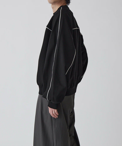 Neucon 拼色滾邊 氣球袖 Ponte針織 套頭衛衣