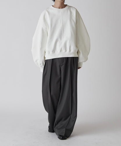 Neucon 蓬鬆褶袖短款衛衣