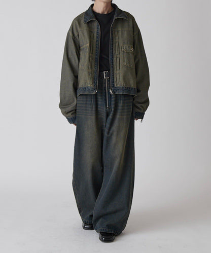 Neucon 復古水洗 可雙面穿 牛仔夾克