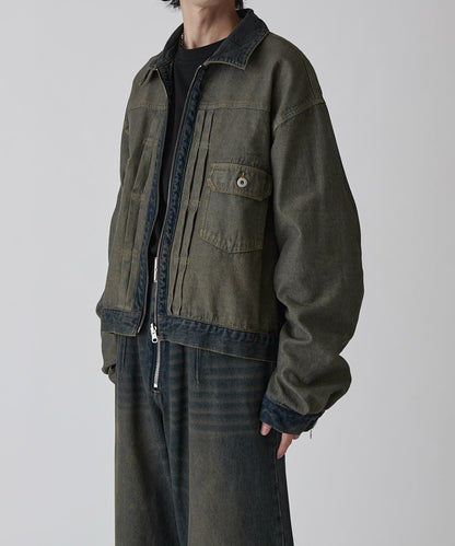 Neucon 復古水洗 可雙面穿 牛仔夾克