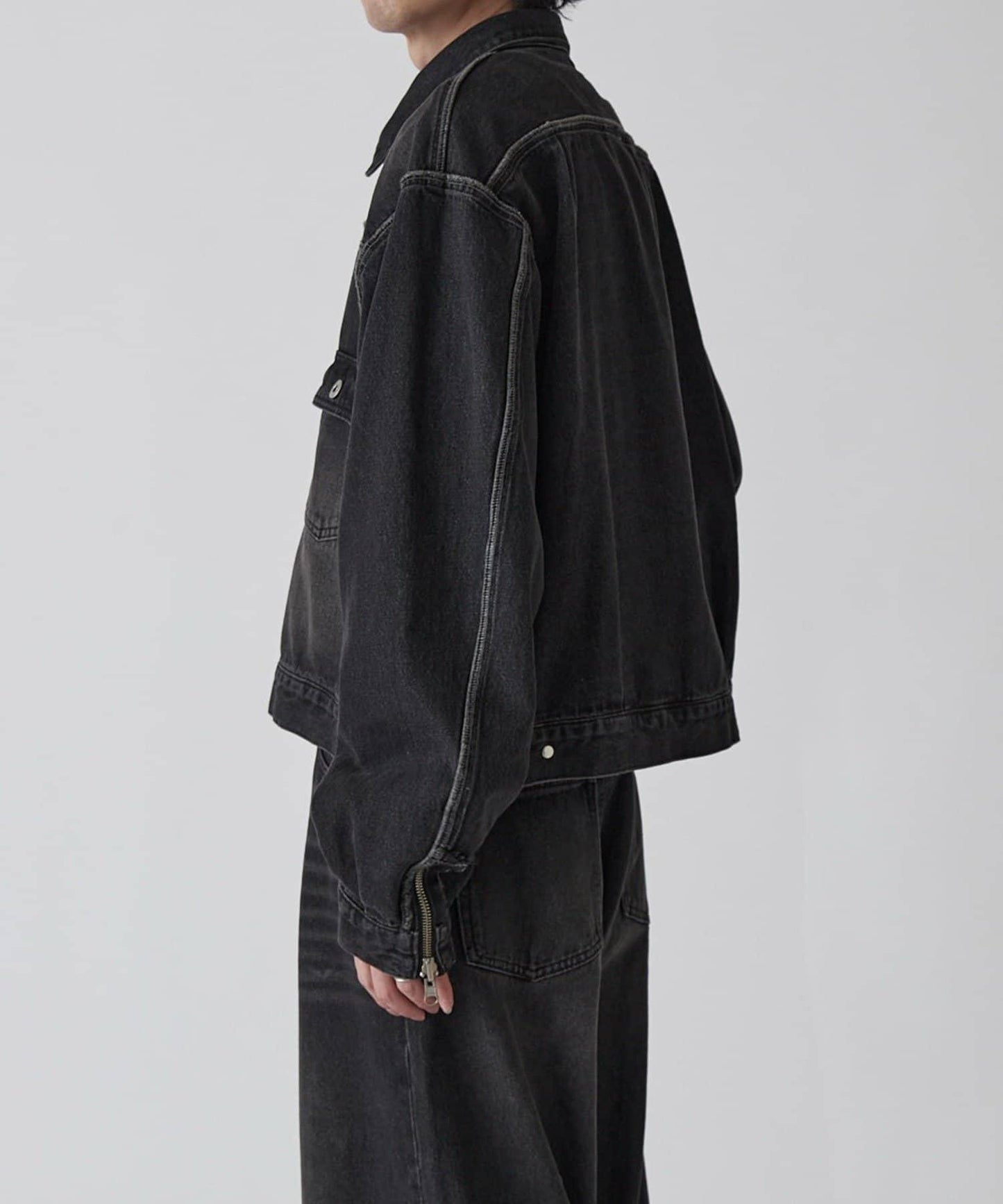 Neucon 復古水洗 可雙面穿 牛仔夾克