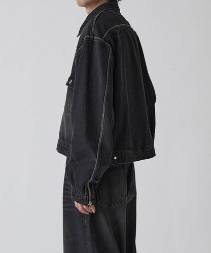 Neucon 復古水洗 可雙面穿 牛仔夾克
